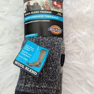 Dickies Men's Wool Blend Thermal Socks - Black